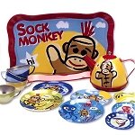 Sock Monkey Tea set